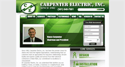 Desktop Screenshot of carpenter-electric.com